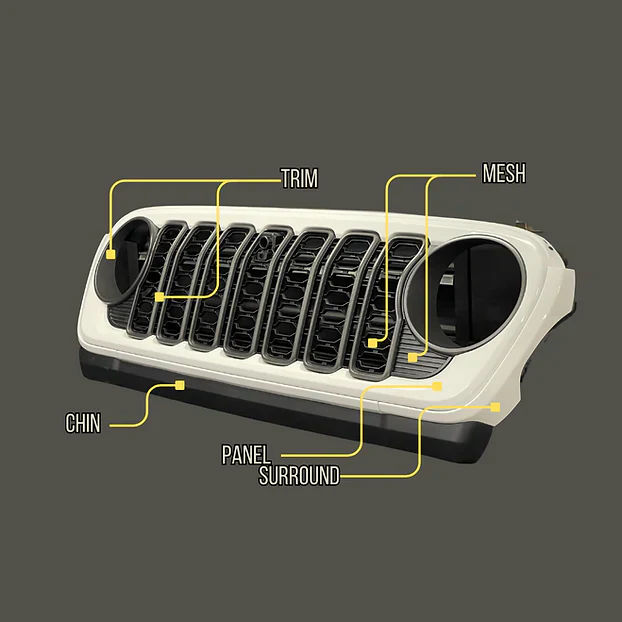 Updated Aftermarket 2024+ Hydrographic Grille (Fits JL/JT 2018-2026) - Image 5