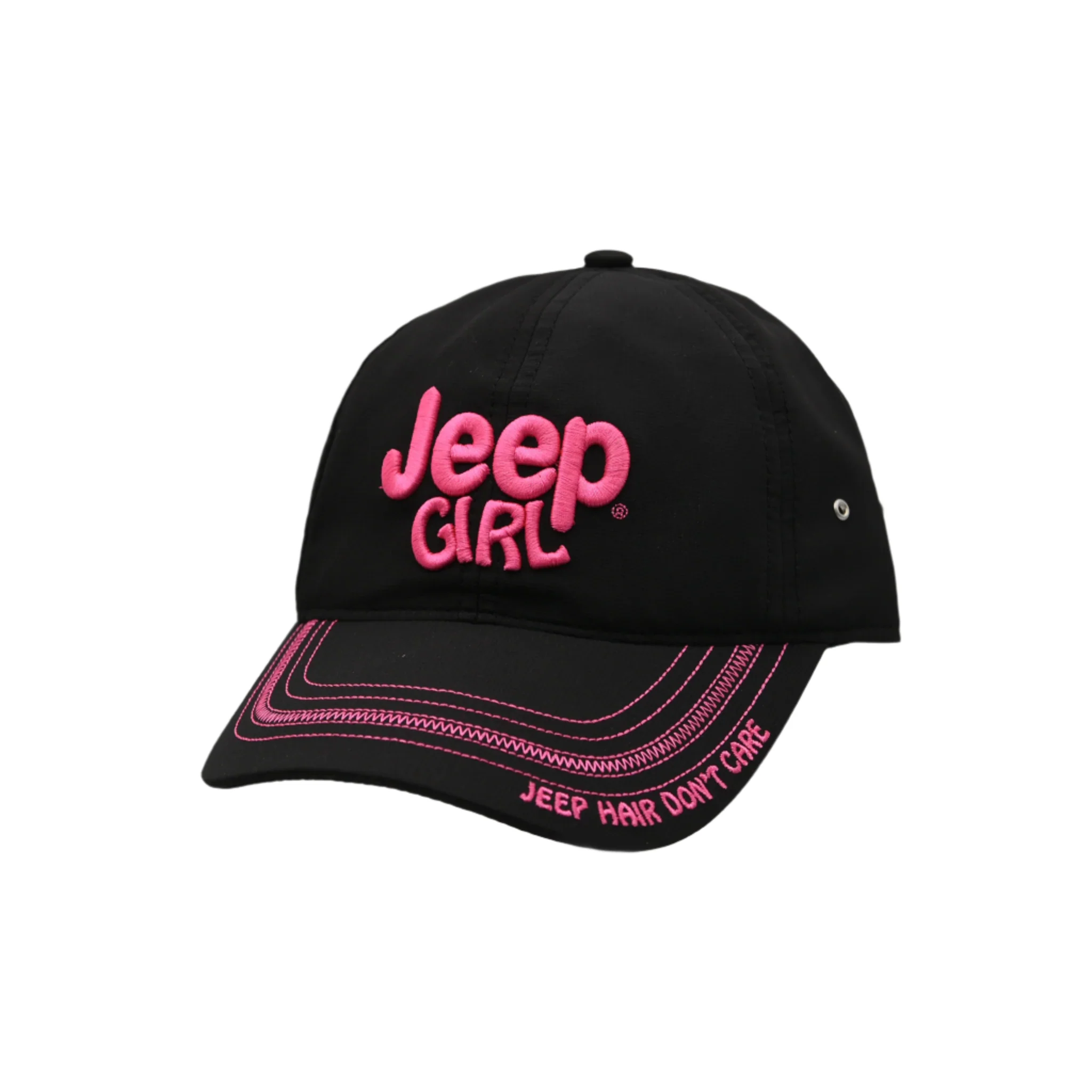 3D Pink Puff Jeep Girl Baseball Cap