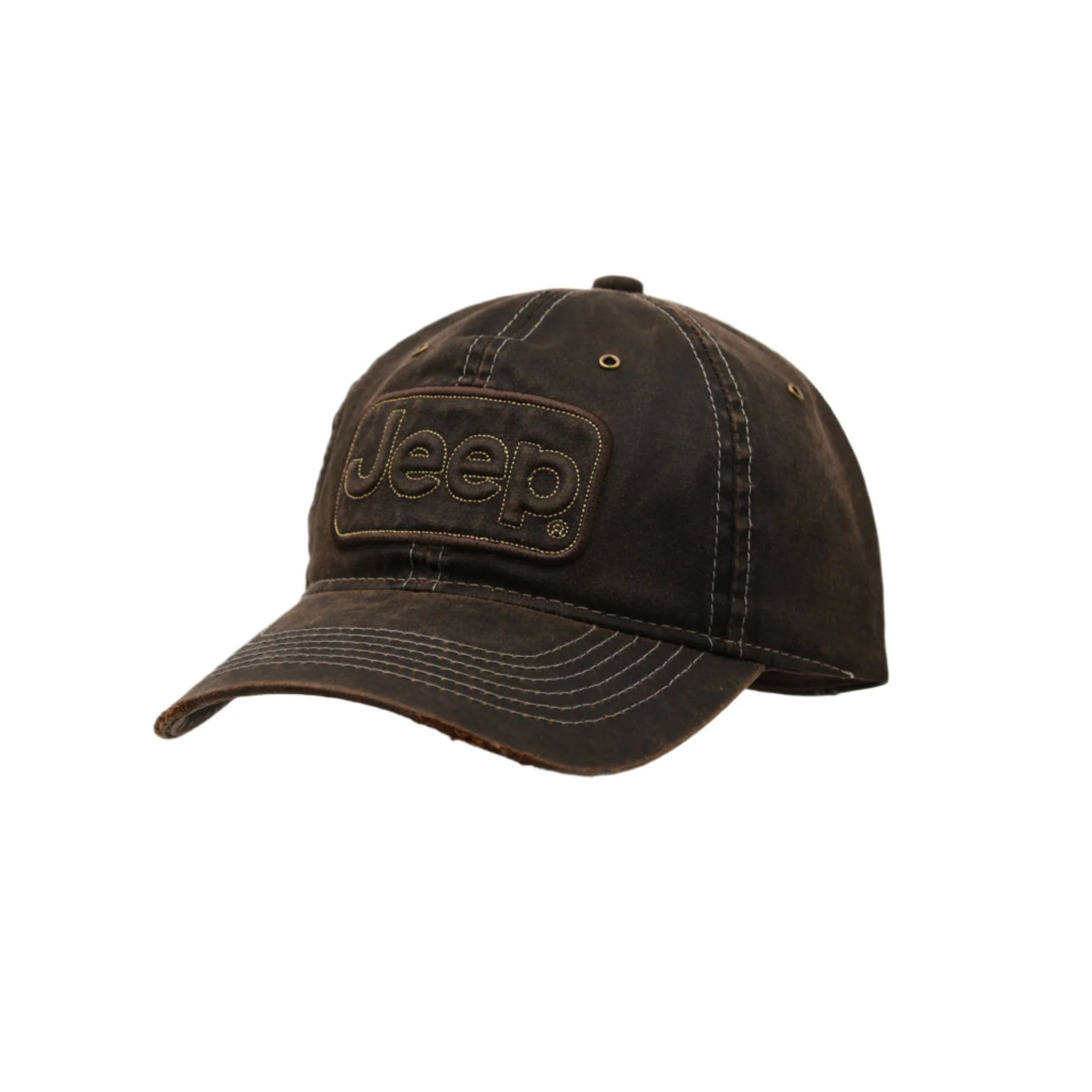 Rugged Jeep® Logo Brown Cap