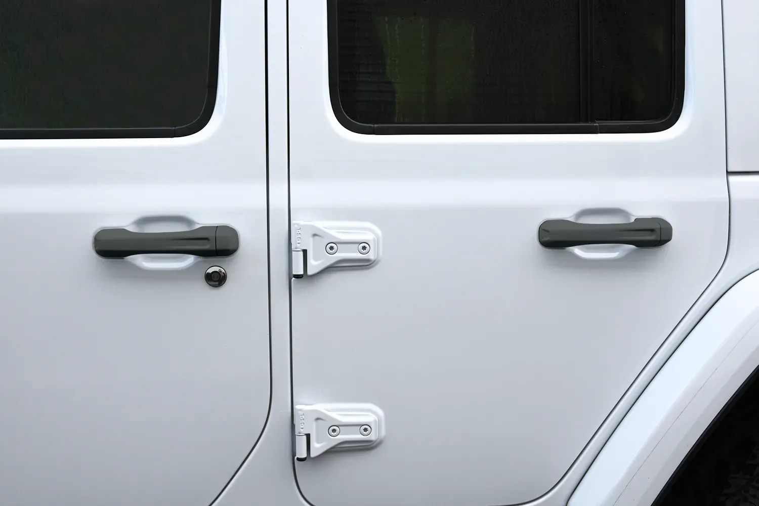 Fits JL 4 Door - Standard Entry Color-Matched Door Handles (5 Handles, No Buttons)