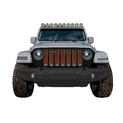 Grille Mesh Painted or Hydrographic (Fits JL/JT 2018-2023)