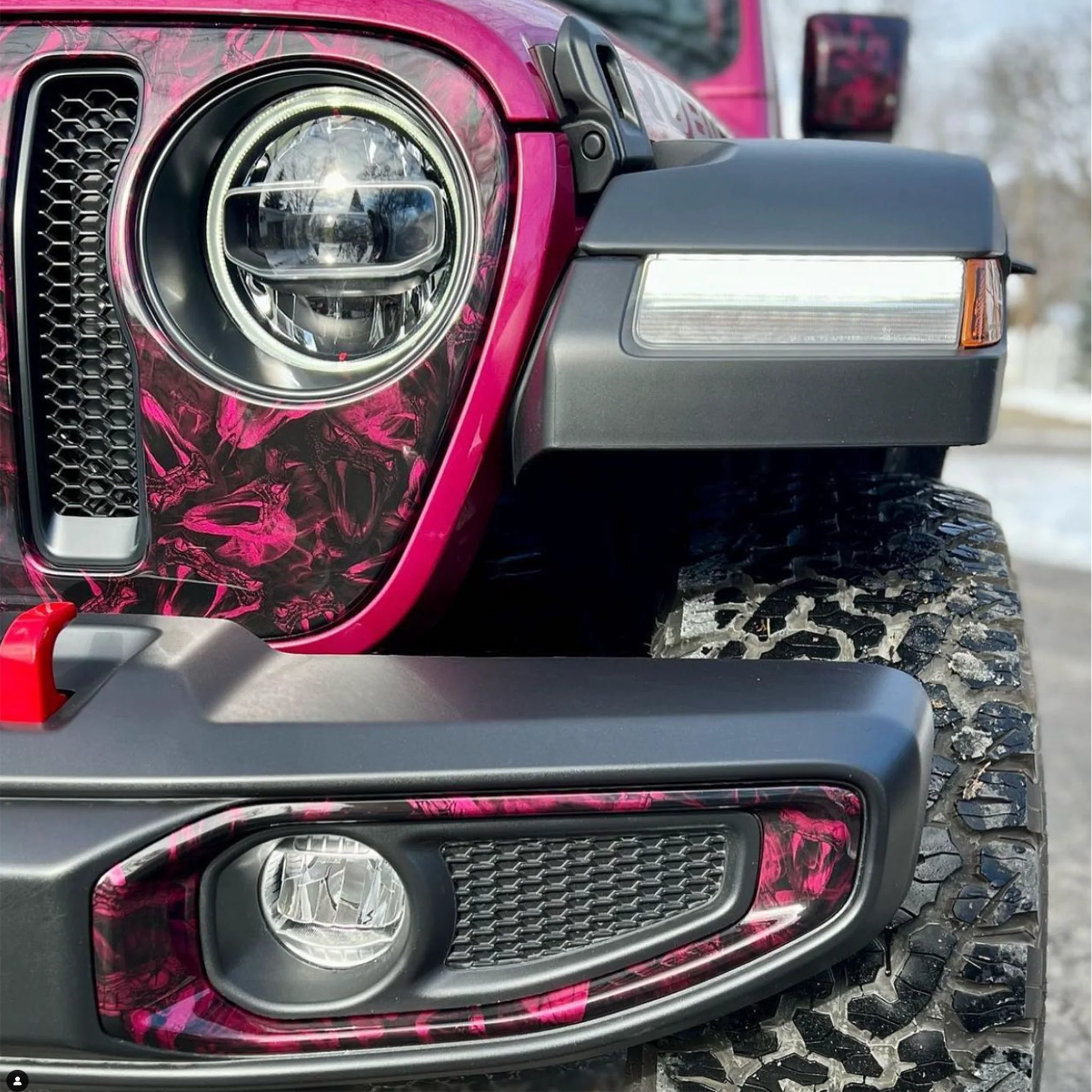 Fog Light Trim Hydrographic (Fits JL/JT)