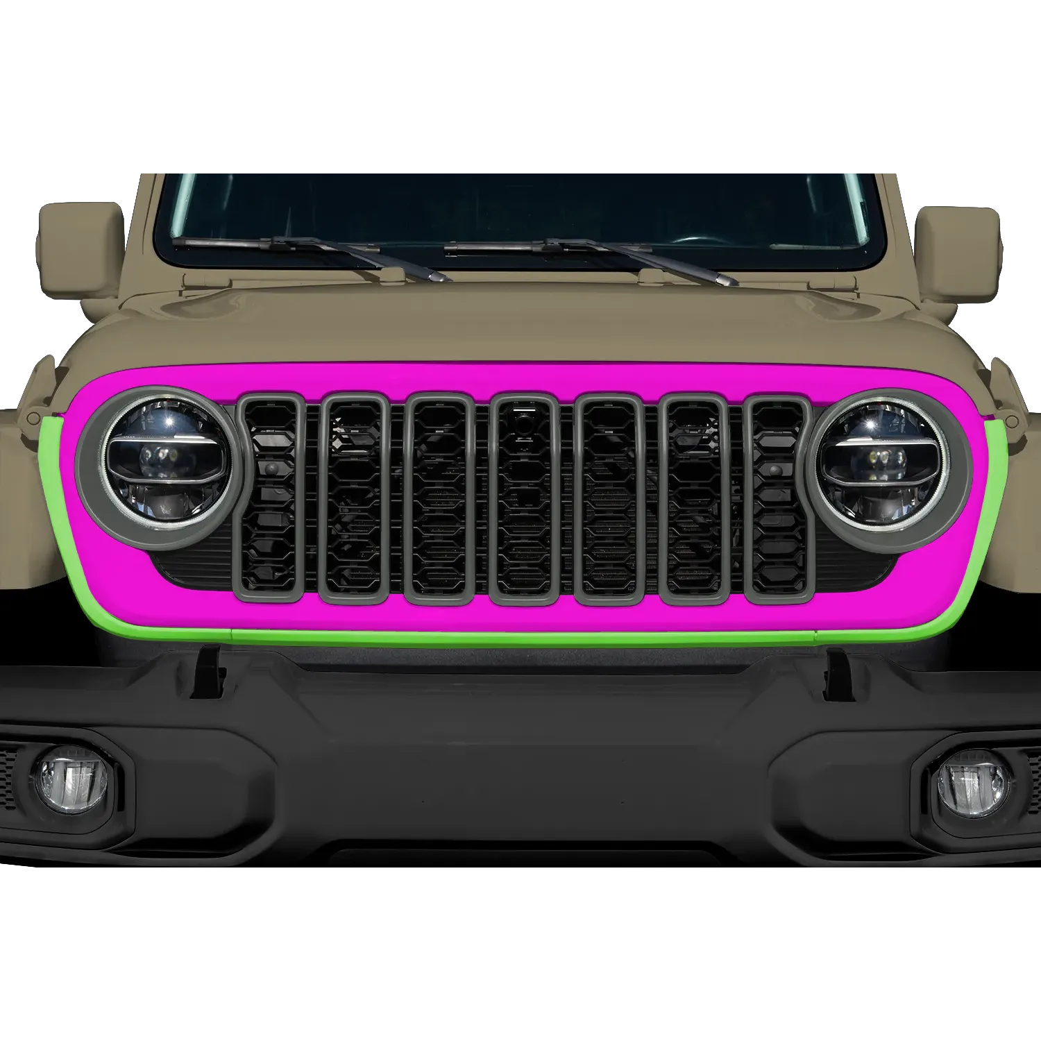 Updated Aftermarket 2024+ Hydrographic Grille (Fits JL/JT 2018-2026)