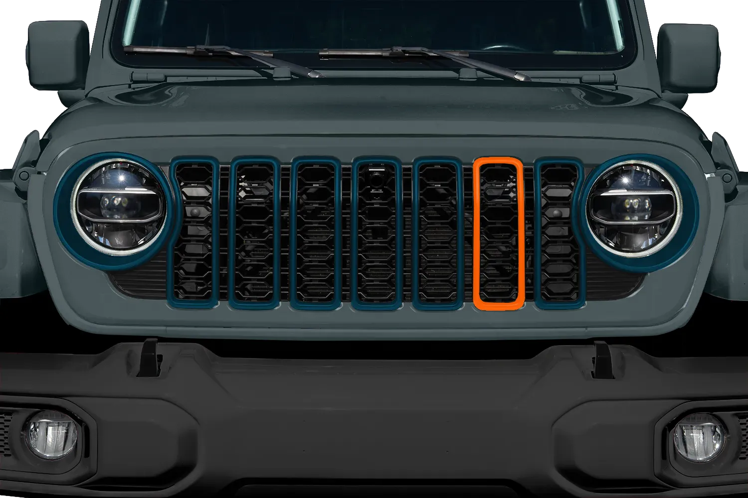 Aftermarket Updated Style Grille (Fits JL/JT)