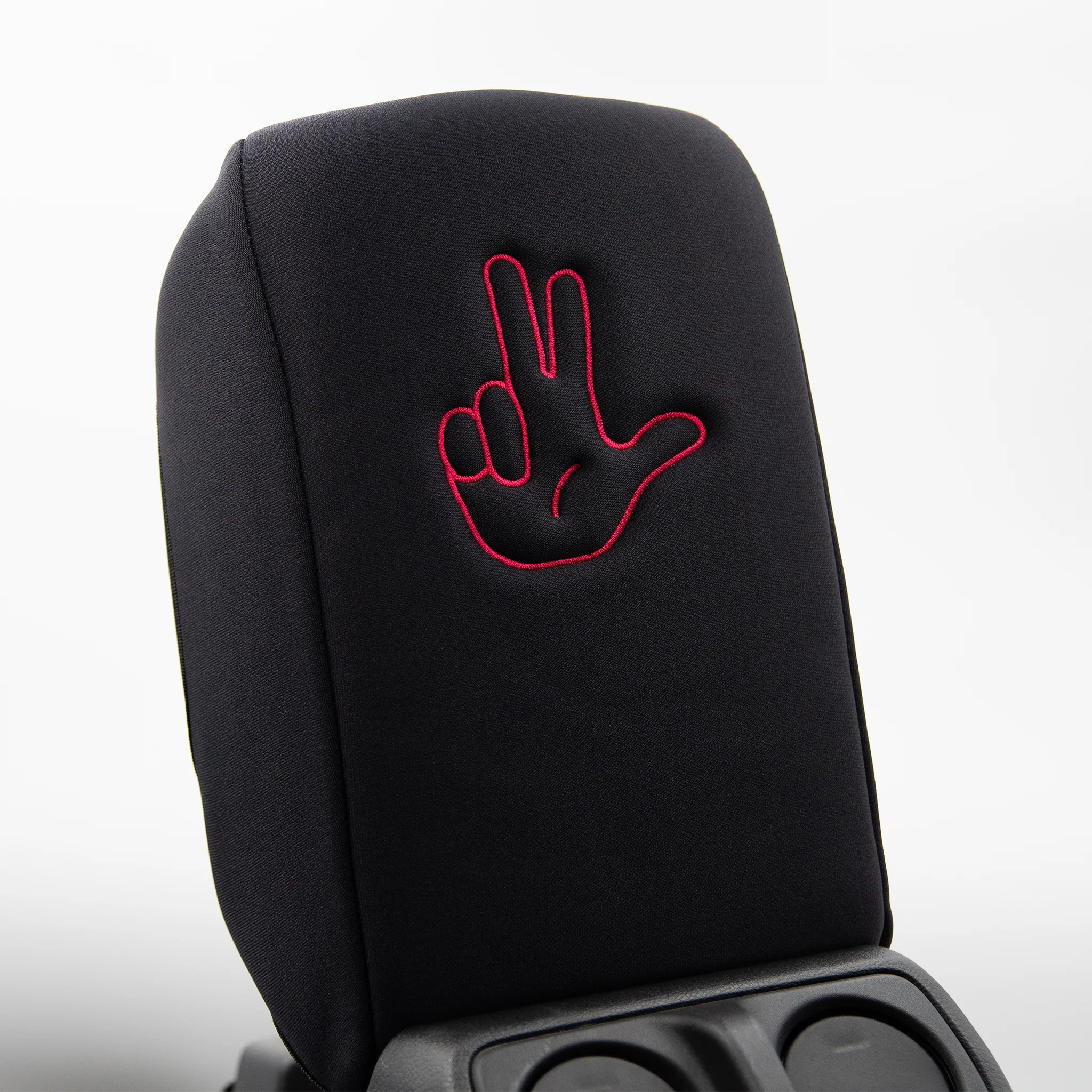 Embroidered Armrest Center Console Cover "Peace Wave" - Image 11
