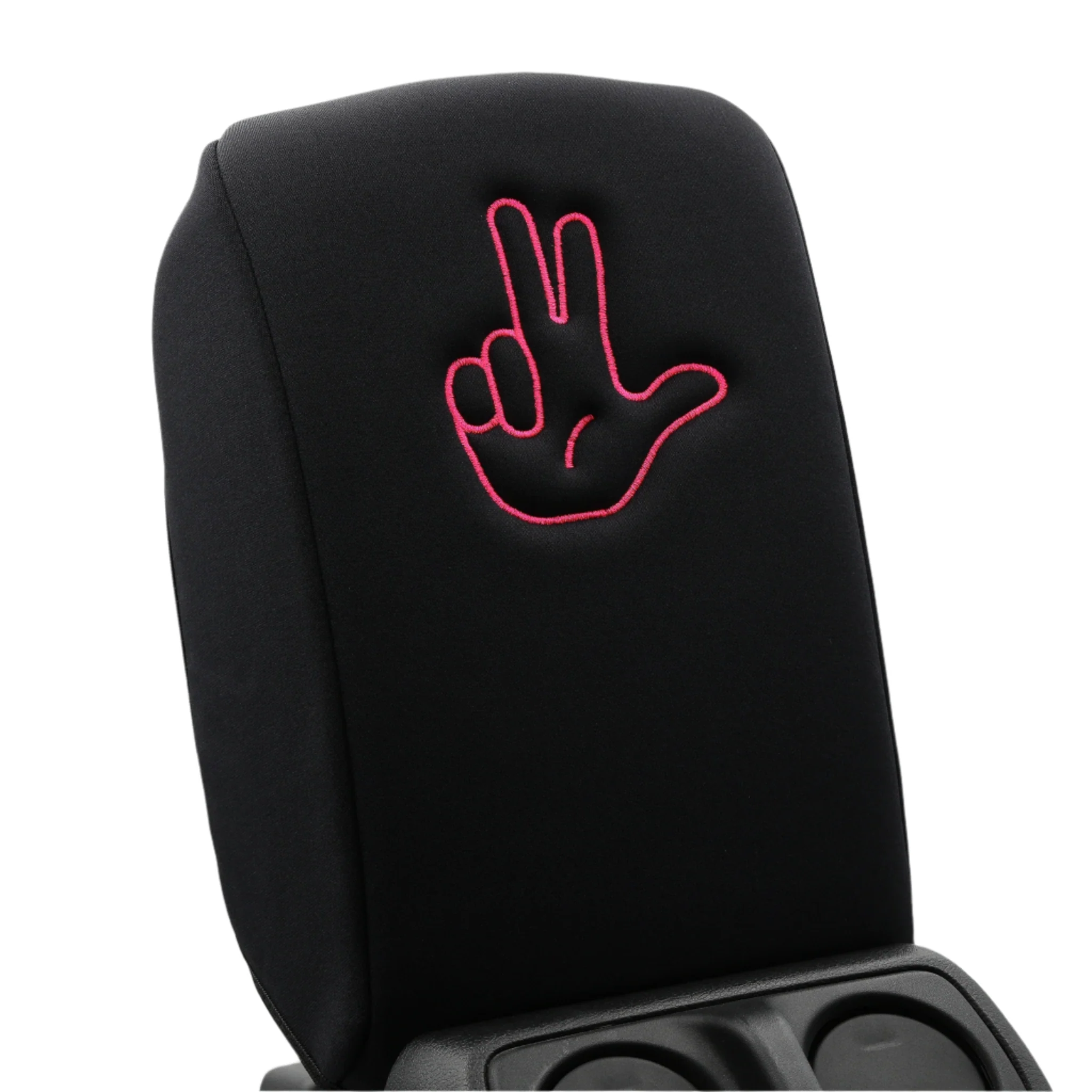 Embroidered Armrest Center Console Cover "Peace Wave" - Image 13