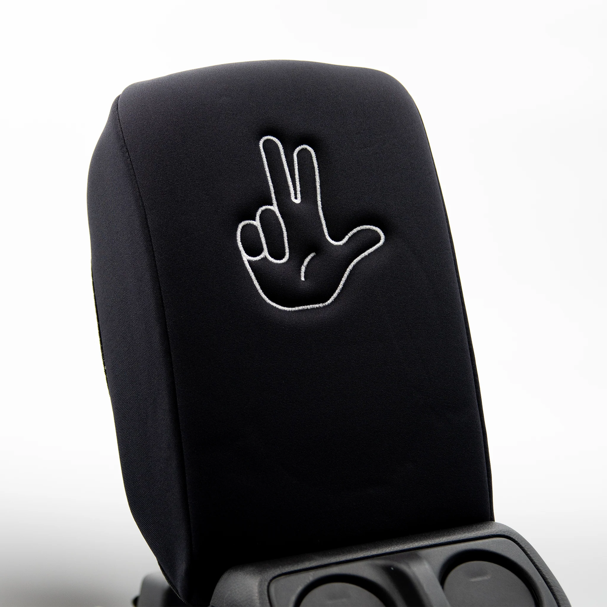 Embroidered Armrest Center Console Cover "Peace Wave" - Image 14