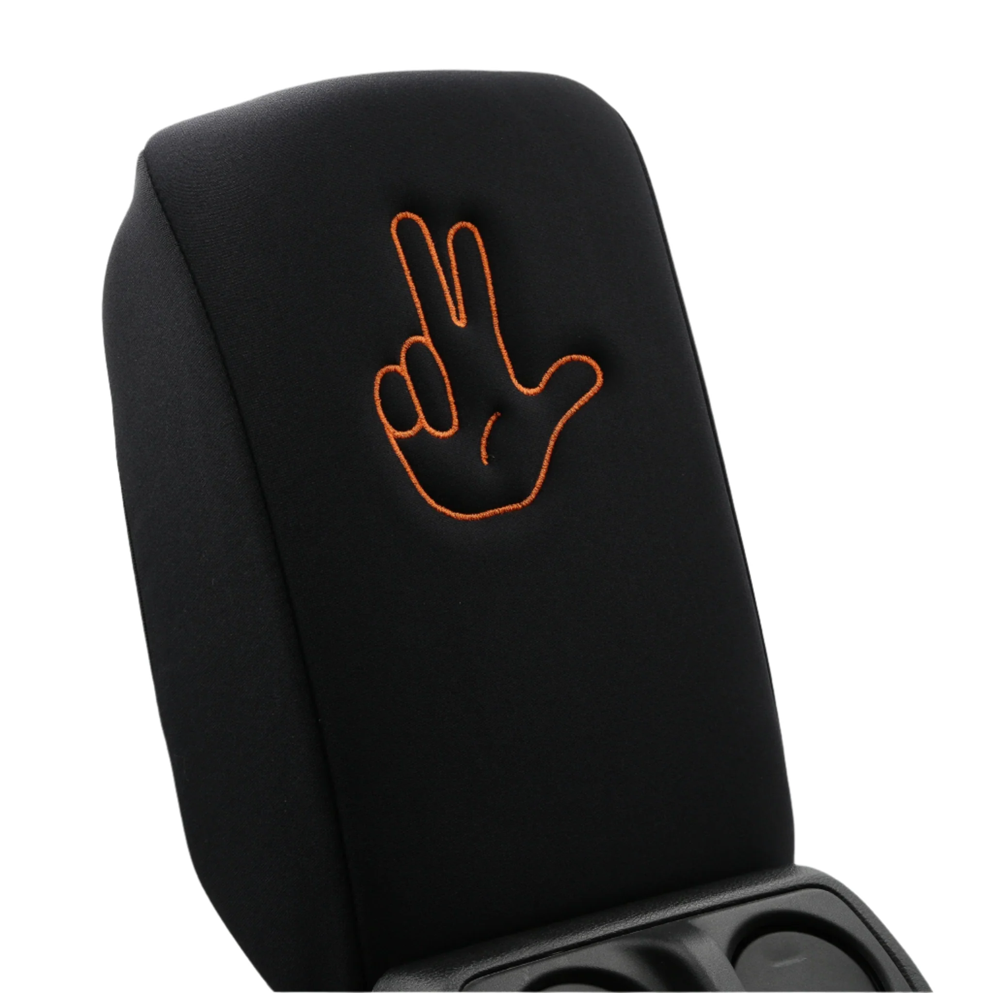 Embroidered Armrest Center Console Cover "Peace Wave" - Image 4