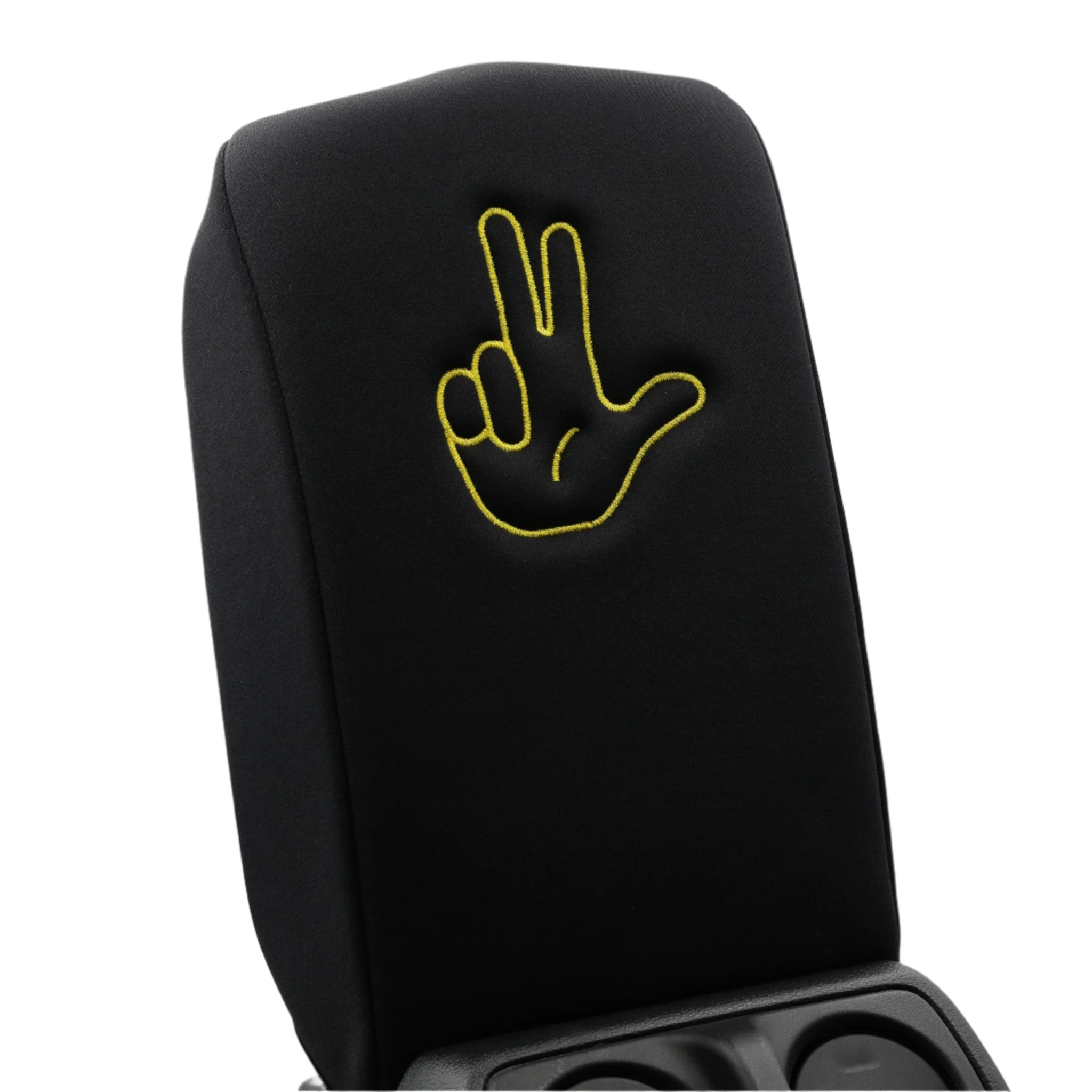 Embroidered Armrest Center Console Cover "Peace Wave" - Image 5