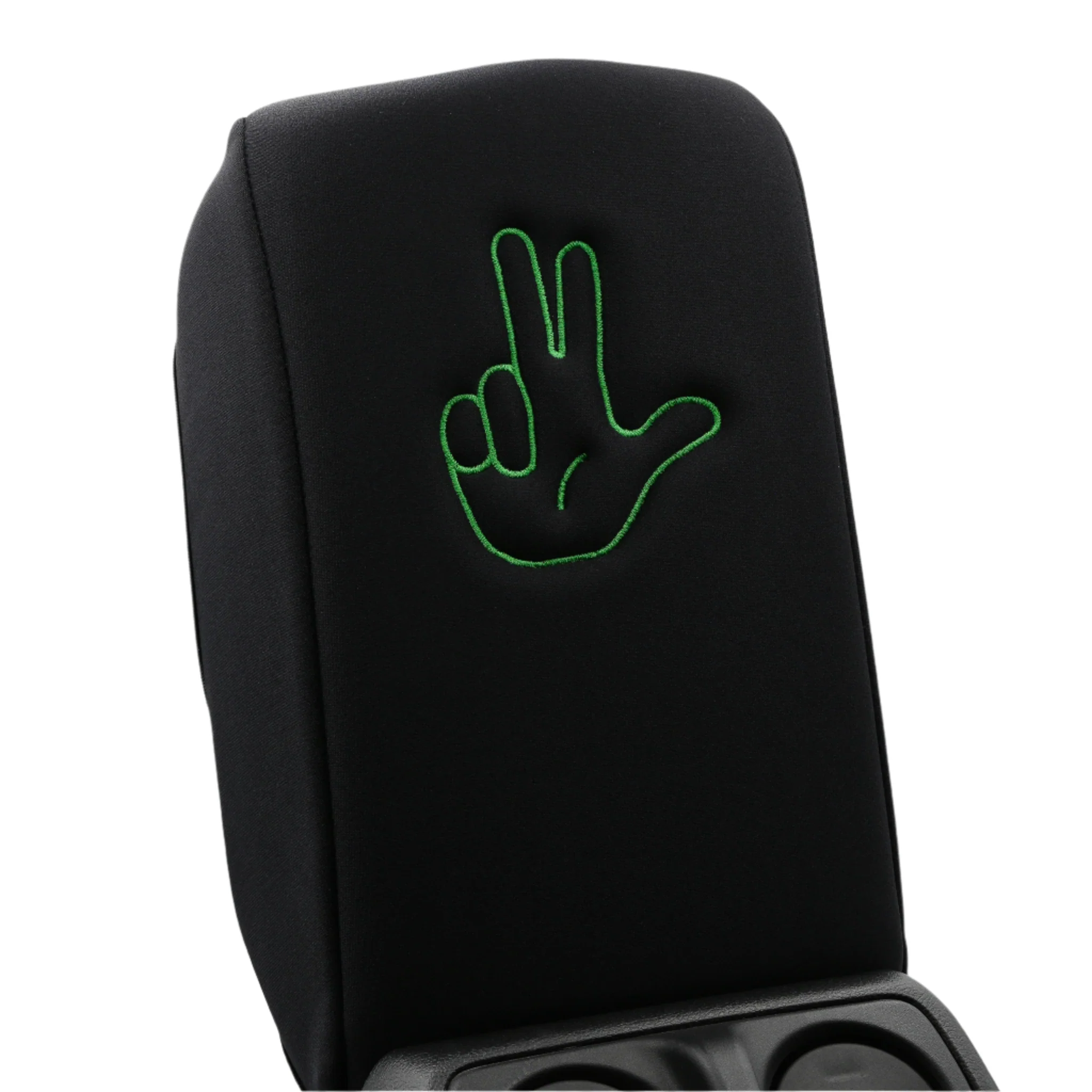 Embroidered Armrest Center Console Cover "Peace Wave" - Image 6