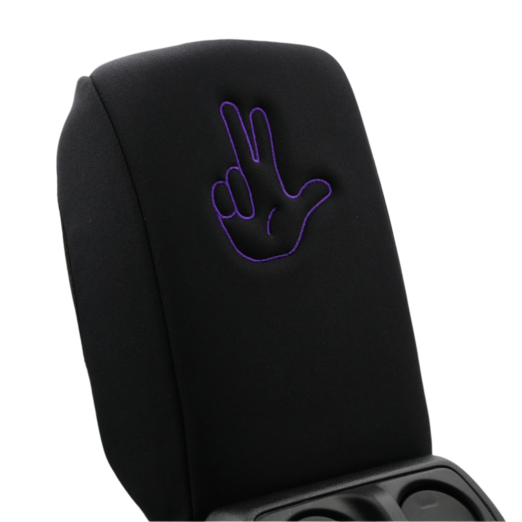 Embroidered Armrest Center Console Cover "Peace Wave" - Image 8