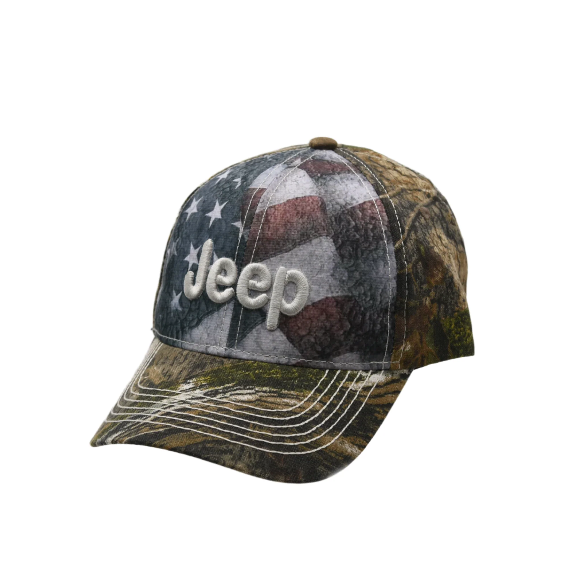 American Flag and Camo Jeep® Hat